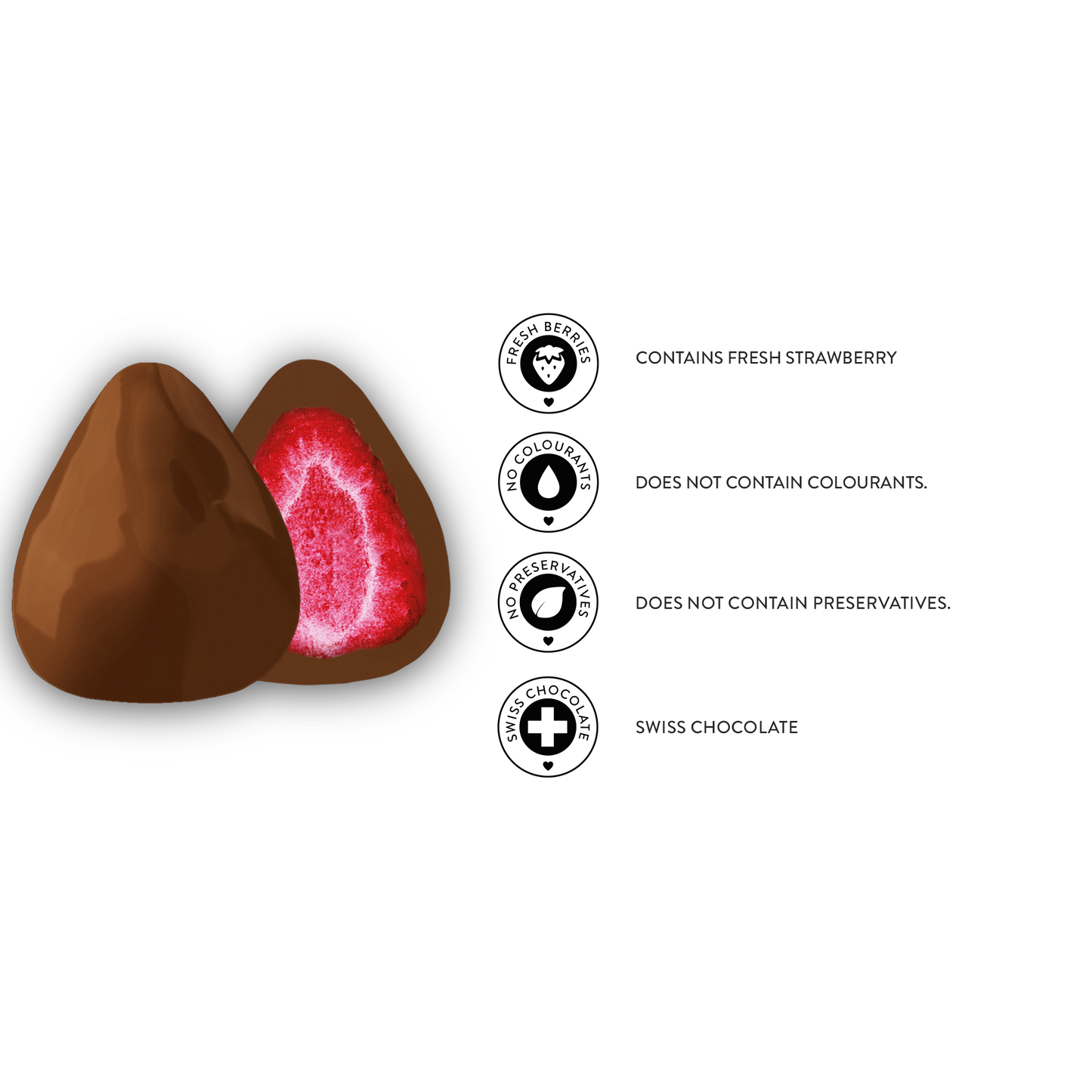 Freeze Dried Milk Chocolate Strawberry Dragee,80g