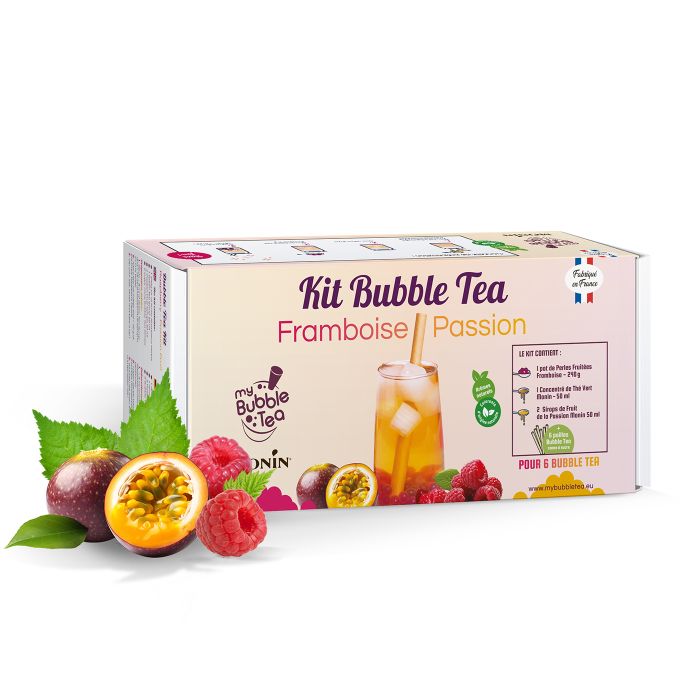 Bubble Tea Set Passionsfrucht & Himbeere für 6 Portionen