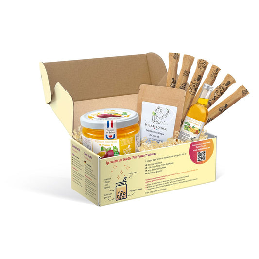 Bubble Tea Set für zu Hause - Mango für 6 Portionen